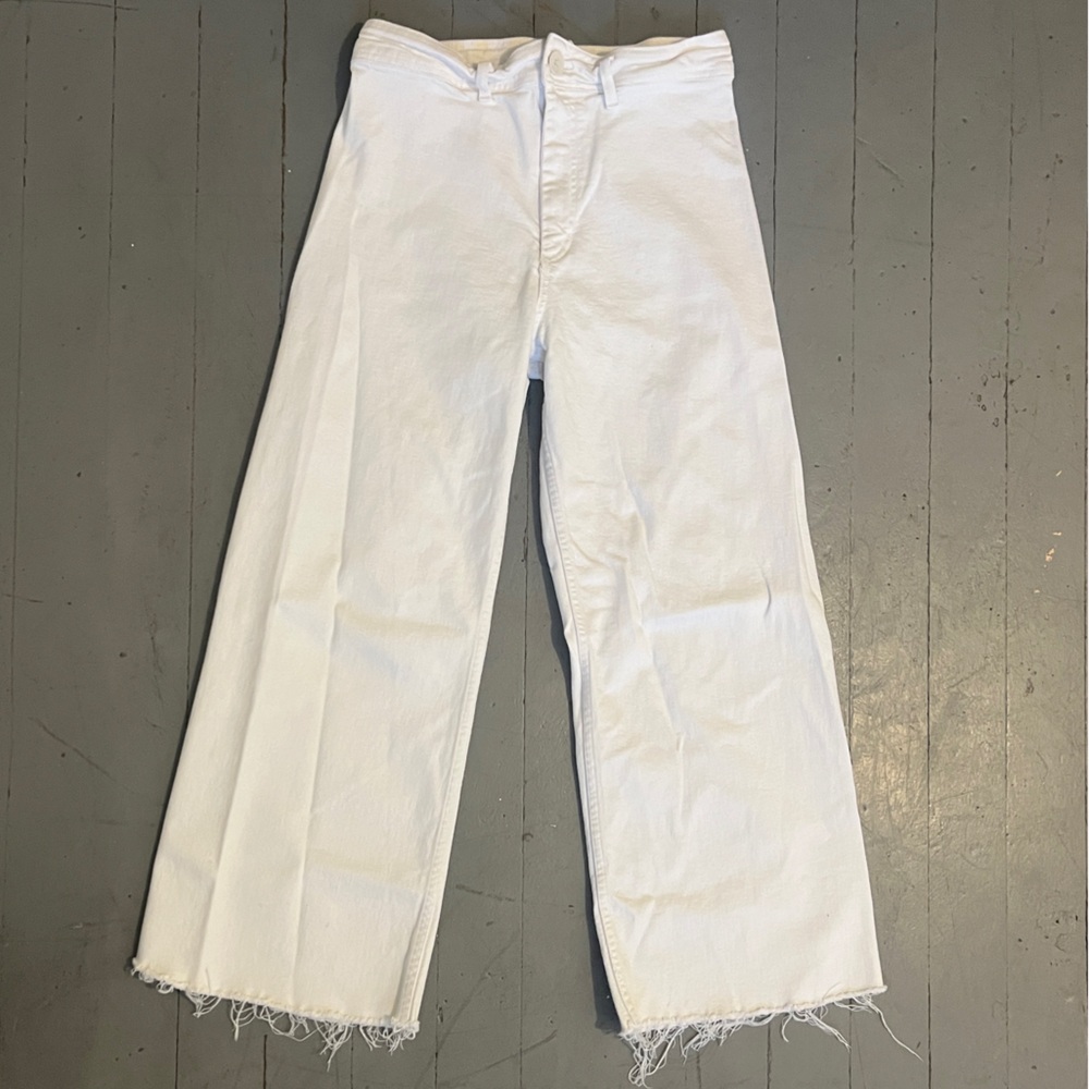 Zara White Wide Leg Pant